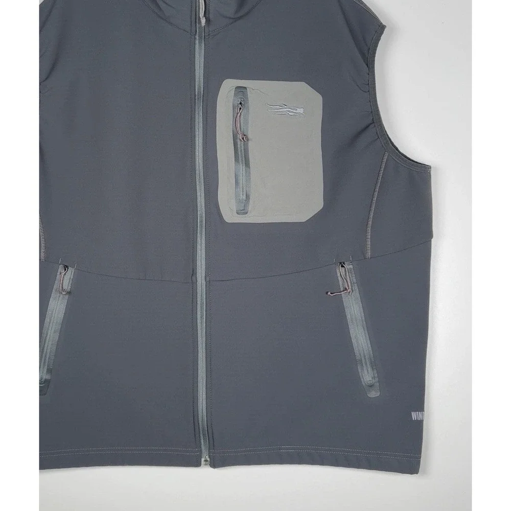 SITKA Jetstream Vest WINDSTOPPER - Granite Gray - Men's 2XL